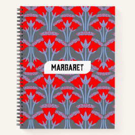 Caderno Espiral Personalizado Nome Campainha Verme