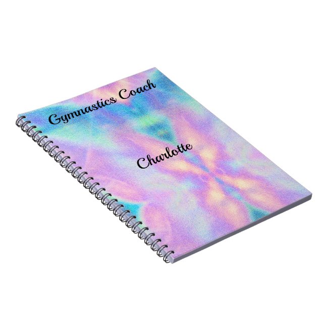 CADERNO ESPIRAL PERSONALIZADO - NOTEBOOK GYMNASTICS COACH SPIRAL (Lado Direito)