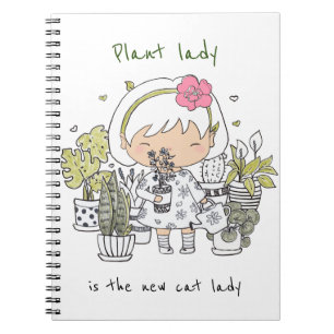 Caderno Espiral Personalizado/ Proposta de Senhora de Planta