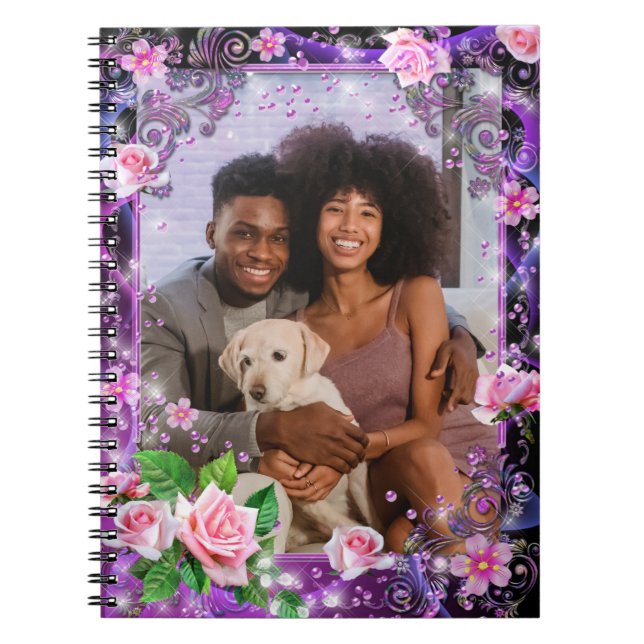 Caderno Espiral Personalizado Romântico (Frente)