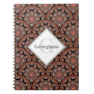 Caderno Espiral Personalizado Safari Sunset Bohemian Mandala Scale