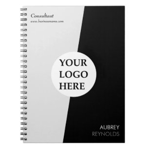 Caderno Espiral Personalizado Simples, Preto E Branco Personalizad
