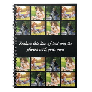 Caderno Espiral Personalizar coleção de fotos e bloco de notas d