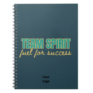 Caderno Espiral Personalizar com a equipe de logotipo Espírito com