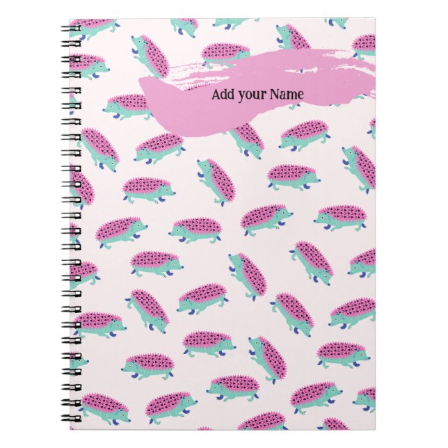 Caderno Espiral PERSONALIZAR: Comprimidos Rosa (Frente)