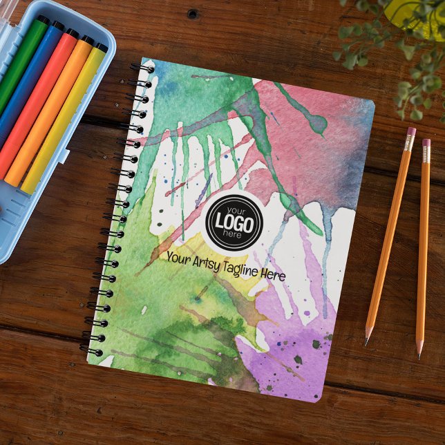 Caderno Espiral Personalizar empresa | Abastecimento de arte (Criador carregado)