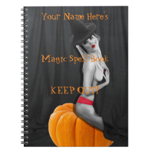 Caderno Espiral Personalizar este Diário de Notebook Magic Spell B