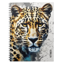 PERSONALIZAR: Leopardo | Diário para notebook