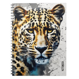 Caderno Espiral PERSONALIZAR: Leopardo | Diário para notebook