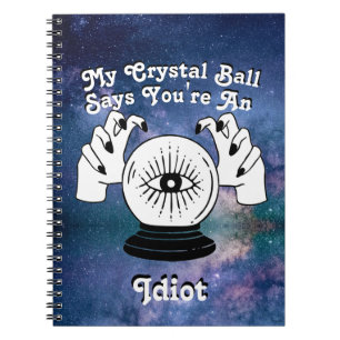 Caderno Espiral Personalizar Minha Bola Cristal Diz... Agenda