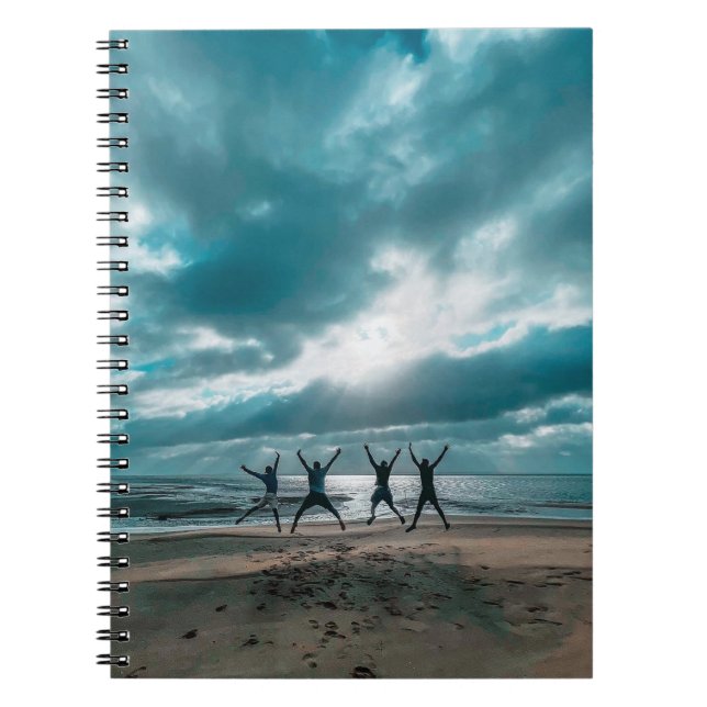 Caderno Espiral Personalizar Moderno Adicionar Sua Própria Foto e/ (Frente)