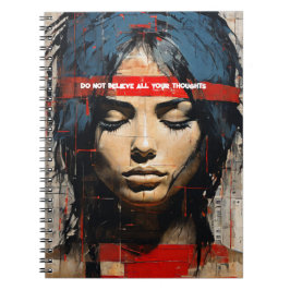 Caderno Espiral PERSONALIZAR: Não acredite em todos os seus pensam