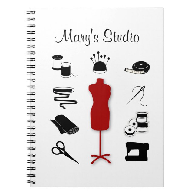 Caderno Espiral Personalizar o Bloco de Notas de Texto (Frente)