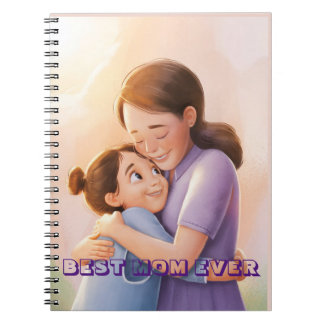 Caderno Espiral Personalizar o nome personalizado Melhor mãe do mu