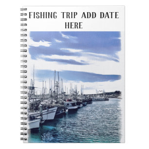 Caderno Espiral Personalizar o notebook de pesca com fotos espirai