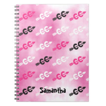 Personalizar o notebook PINK entre símbolos de paí