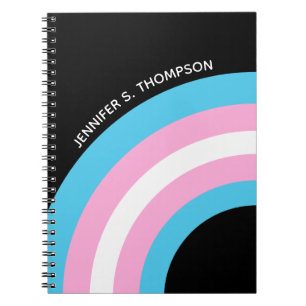 Caderno Espiral Personalizar Sinalizador do Orgulho do Arco-Íris