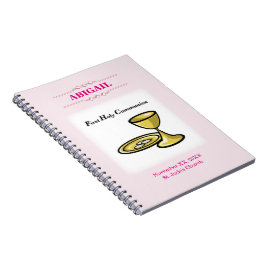 Caderno Espiral Personalizável, Corpo de Comunhão de Meninas e San