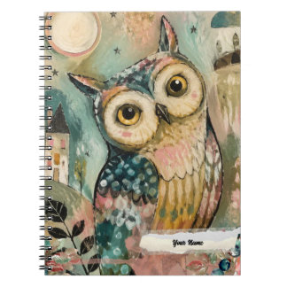 Caderno Espiral PERSONALIZE Coruja Coruja Ave