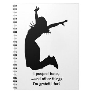 Caderno Espiral Personalize I Pooped hoje com um presente original