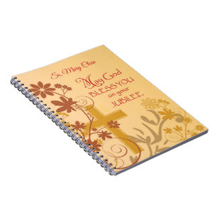Caderno Espiral Personalize, Jubileu Aniversário, Nun Cross, Swir