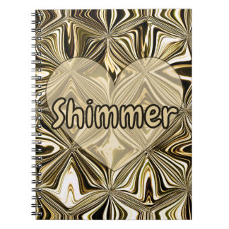 Caderno Espiral Personalize Padrão Geométrico de Mármore Dourado M