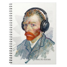 Caderno Espiral Personalize Rocking Vincent Portrait Notebook