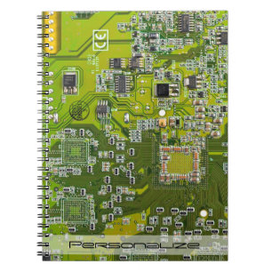 Caderno Espiral Personalize um Conselho verde-claro