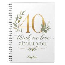 Personalized 40 Things We Love About You Gift