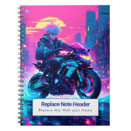 Caderno Espiral Personalized Anime Themed Notebook