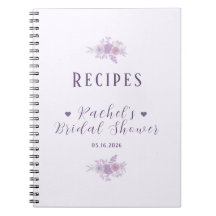 Personalized Bridal Shower Baked Goods Recipe Book