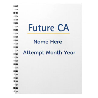 Caderno Espiral Personalized Future CA Notebook – Custom Name Exam