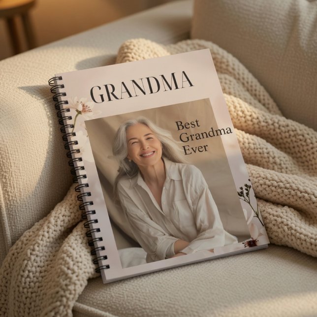 Caderno Espiral Personalized Grandma Notebook | Best Grandma Ever  (Criador carregado)