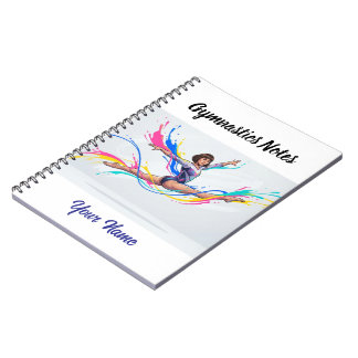 Caderno Espiral Personalized Gymnastics Notes 
