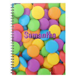 Caderno Espiral Personalized Joy Drops Notebook | Candy Theme