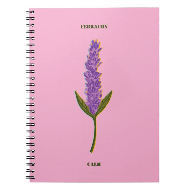 Caderno Espiral Personalized Monthly Serenity Journal Minimalist  (Frente)