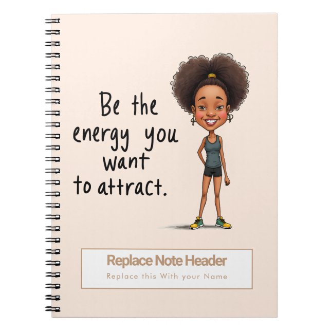 Caderno Espiral Personalized Motivational Notebook (Frente)