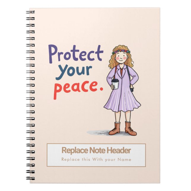 Caderno Espiral Personalized Motivational Notebook (Frente)