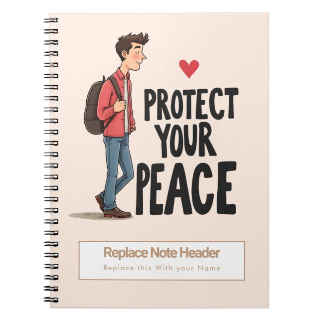 Caderno Espiral Personalized Motivational Notebook (Frente)