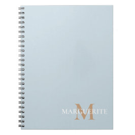 Caderno Espiral Personalized Name Monogram