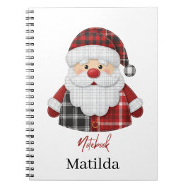 Caderno Espiral Personalized Santa notebook 
