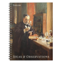 Caderno Espiral Personalized Science Notebook – Louis Pasteur Art