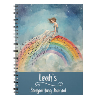 Caderno Espiral PERSONALIZED Songwriting Journal, Spiral Bound