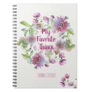 Caderno Espiral Personalizou minhas coisas favoritas