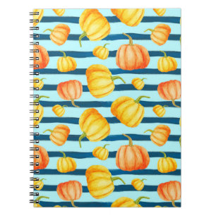 Caderno Espiral Perto de Pumpkin Laranja. Pat sem costura