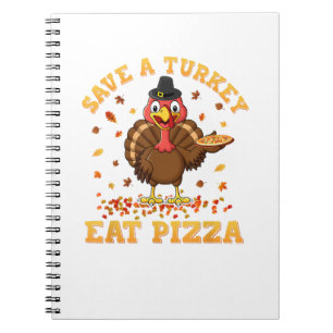 Caderno Espiral PERU TURQUIA COME PIZZA Camiseta Adulto Vegano Cri