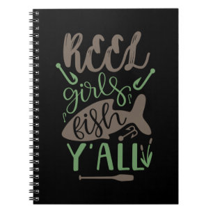 Caderno Espiral Pesca Arte Real Raparigas Peixes Yall