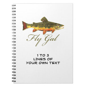 Caderno Espiral Pesca com mosca