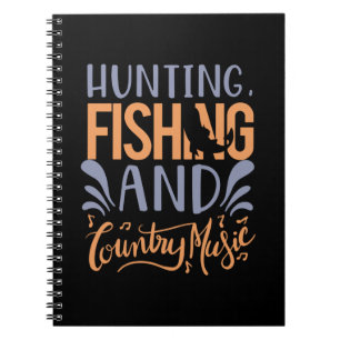 Caderno Espiral Pesca Da Arte Pesca E Música Doméstica