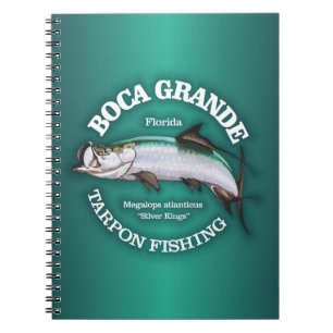 Caderno Espiral Pesca grandioso do tarpão de Boca